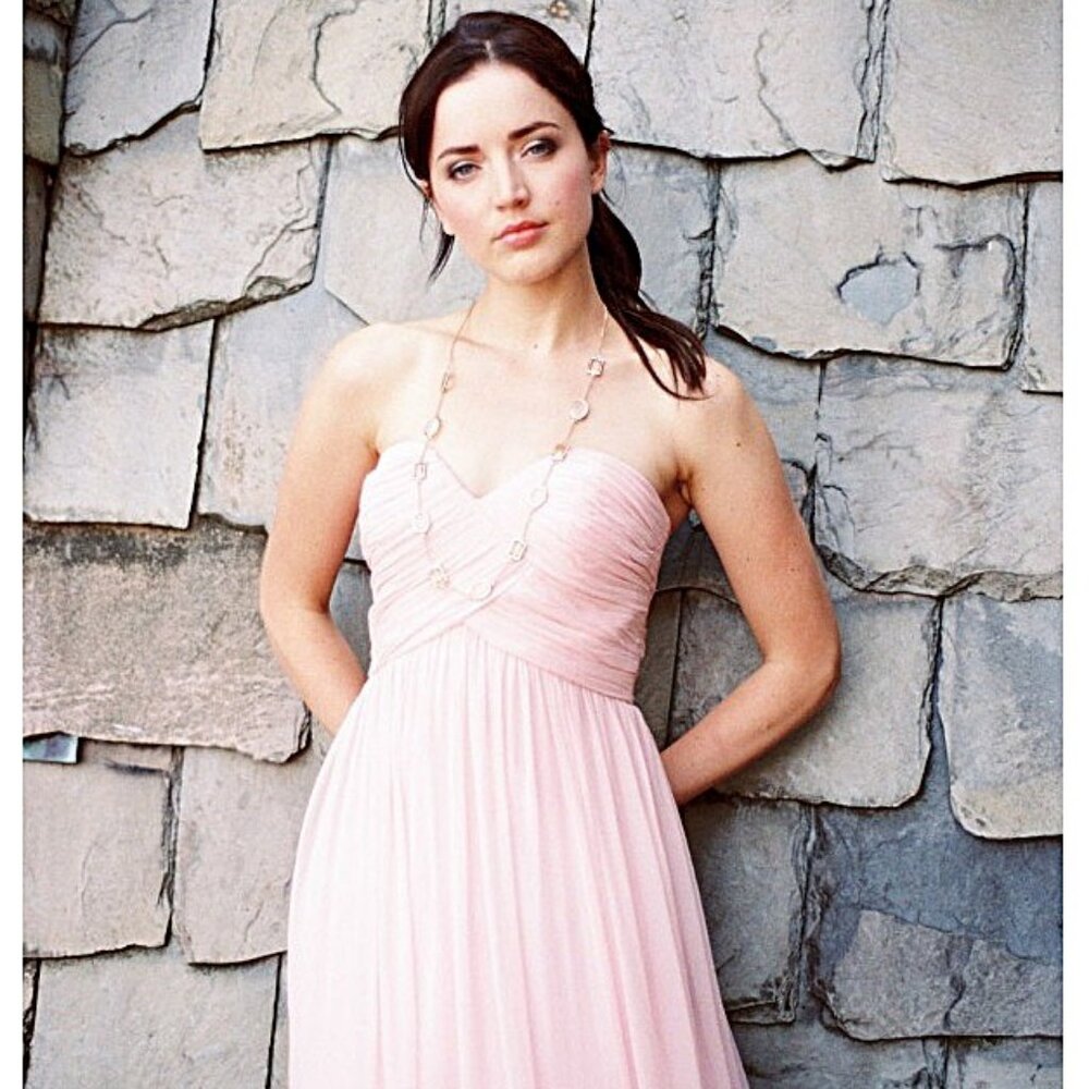 Donna Morgan Silk Strapless Sarah Dress Sweetheart Neckline sz.4